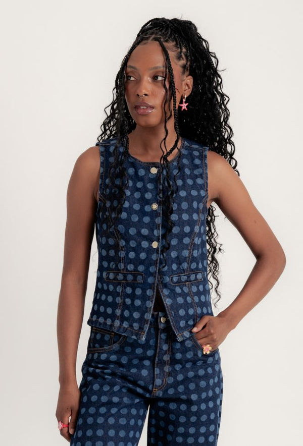 CHALECO POLKADOTS